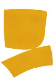 Ralph Hotere, Yellow on White, acrylic on paper
