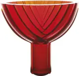 Side Carved Flax Pod by Ann Robinson, cast glass, offered Mar 2010