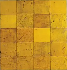 Rosalie Gascoigne, Dandelion, found retro-reflective road signs on board