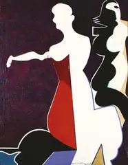 Pat Hanly, Figures in Light No. 12, oil on canvas