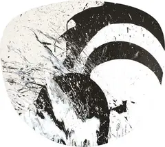Shield by Max Gimblett, acrylic polymer on shaped canvas, offered Mar 2010