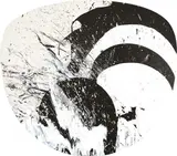 Max Gimblett, Shield, acrylic polymer on shaped canvas