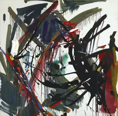 Allen Maddox, Head, oil and acrylic on canvas