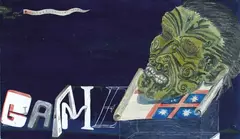 Game (Painting for Great Uncle Bill) by Matthew Couper, oil on wood panel, sold Dec 2009