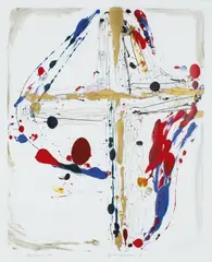 John Reynolds, Gethsemane (8), lithograph with applied acrylic