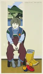 Robin White, Michael at Home, screenprint, 36/50
