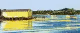 Juston Boroughs, Boatsheds, Orakei, silkscreen, 24/75