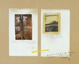 Hit and Run Incident on the Thames - 'Cause and Effect' by Dick Frizzell, mixed media, diptych, offered Dec 2009