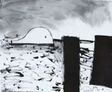 Colin McCahon, Moby Dick is Sighted off Muriwai Beach, lithograph, 146/200