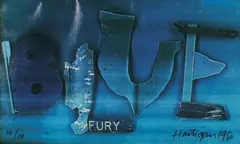 Blue Fury by Paul Hartigan, screenprint, 10/10, offered Dec 2009