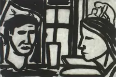 A Poet by Jeffrey Harris, sugar lift etching, 6/18, sold Dec 2009