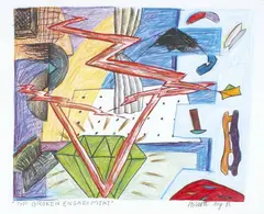 The Broken Engagement by Gavin Chilcott, pastel on paper, sold Dec 2009