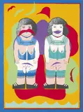 Donald Sinclair Driver, At the Beach, screenprint, 121/150