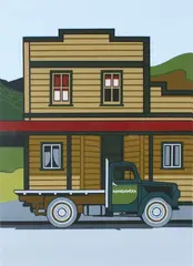 Robin White, Mangaweka, screenprint, 24/36