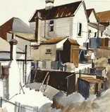 Down Newton Gully by Mary Margaret Gore Spicer, watercolour, sold Dec 2009