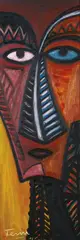 Untitled - Figure Study by Fatu Feu'u, oil on canvas, offered Dec 2009