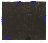 Ralph Hotere, Blue, lithograph, 19/24