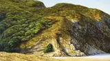 Peter Siddell, Untitled - View of the Cliff, acrylic on board