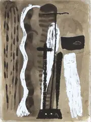 Untitled by Peter Robinson, mixed media on paper, sold Dec 2009