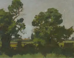 Colin Lovell-Smith, Lincoln, Tai Tapu, oil on canvasboard