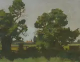Colin Lovell-Smith, Lincoln, Tai Tapu, oil on canvasboard