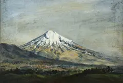 Bernard Aris, Taranaki, oil on board