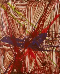 Untitled by Judy Millar, acrylic and oil on aluminium, sold Nov 2009