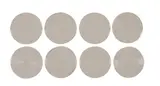 Julian Dashper, Blue Circles (1 - 8), eight polycarbonate 12" vinyl records with covers and sleeves
