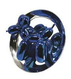 Jeff Koons, Balloon Dog (Blue), 2002, porcelain with metallic finish