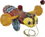 Jeffrey Thomson, Buzzy Bee, acrylic on corrugated iron