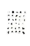 Herd of black hat by Richard Killeen, acrylic and gesso on 30 aluminium pieces, sold Nov 2009