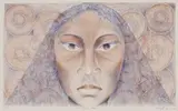 Robyn Kahukiwa, My Tapu Head, colour lithograph, 41/49