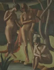 Anna Lois White, Decorative Panel, oil on canvas, circa 1934