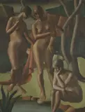 Anna Lois White, Decorative Panel, oil on canvas, circa 1934