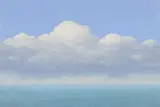 Brent Wong, Clouds, oil on canvas on board