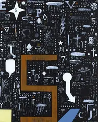 E. S. P by Tony de Lautour, acrylic on canvas, offered Nov 2009