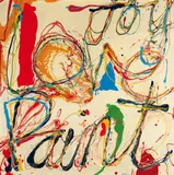 Pure Painting No. 7 by Pat Hanly, enamel and oil on board, offered Nov 2009