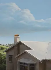 House and Cloud by Peter Siddell, oil on board, offered Nov 2009