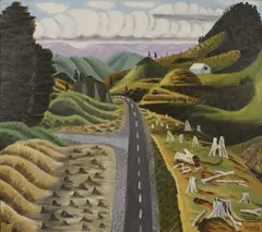 Dick Frizzell, This is no Shadowland, oil on canvas