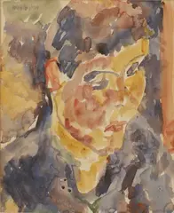 Wayne by Toss Woollaston, watercolor in artists original frame and mount, offered Nov 2009