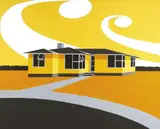 Jon Tootill, DNA (Yellow), acrylic on canvas