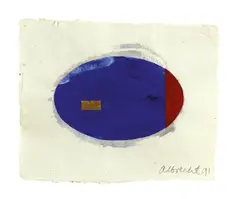 Study I by Gretchen Albrecht, acrylic on paper with collage element, sold Aug 2009