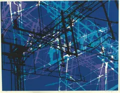 Steel Jungle by Donald James Ramage, screenprint, 2/15, sold Aug 2009