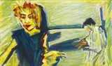 Ruth Cole, Far Away Places, oil and pastel on paper