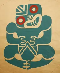 Pat Hanly, Tiki Kite, screenprint, 1976