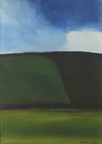 Colin McCahon, Buttercup Fields Forever IV, polyvinyl acetate on paper