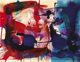 Dale Frank, Flying Solo Dawns Basting the Truth/MILF's & DILF's Waiting 4 u/Auckland Landscape, acrylic and varnish on canvas