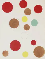 Clam by Julian Dashper, acrylic on paper, offered Jun 2009