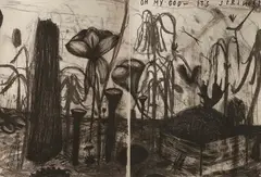 Giovanni Intra, Thank God It's Spring, charcoal on paper (1990)