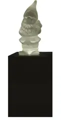 Gnome by Gregor Kregar, clear cast glass and lightbox, sold Jun 2009